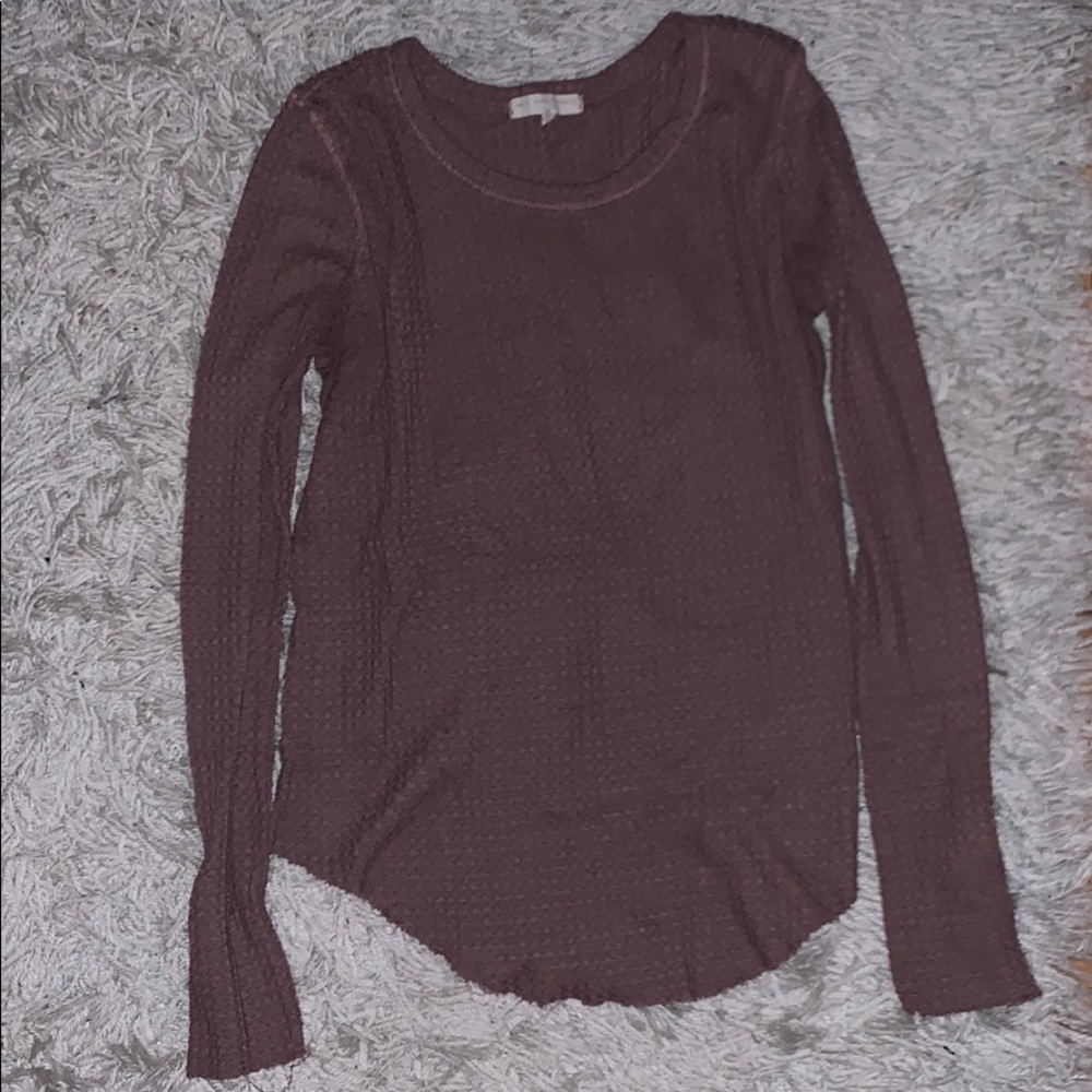 Waffle sweater